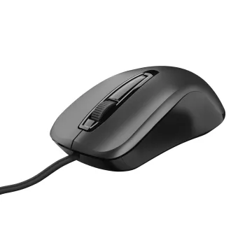 Mouse Trust Carve Usb 3 Botones Y Rueda Desplazamiento 1200dpi Color Negro 23733