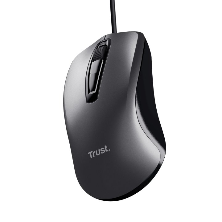 Mouse Trust Carve Usb 3 Botones Y Rueda Desplazamiento 1200dpi Color Negro 23733