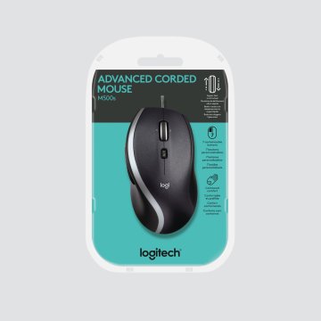 Mouse Logitech M500s Advanced Corded Color Negro P n 910-005784 2