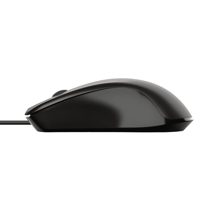 Mouse Trust Basics Usb 3 Botones Y Rueda Desplazamiento 1200dpi Color Negro 24657