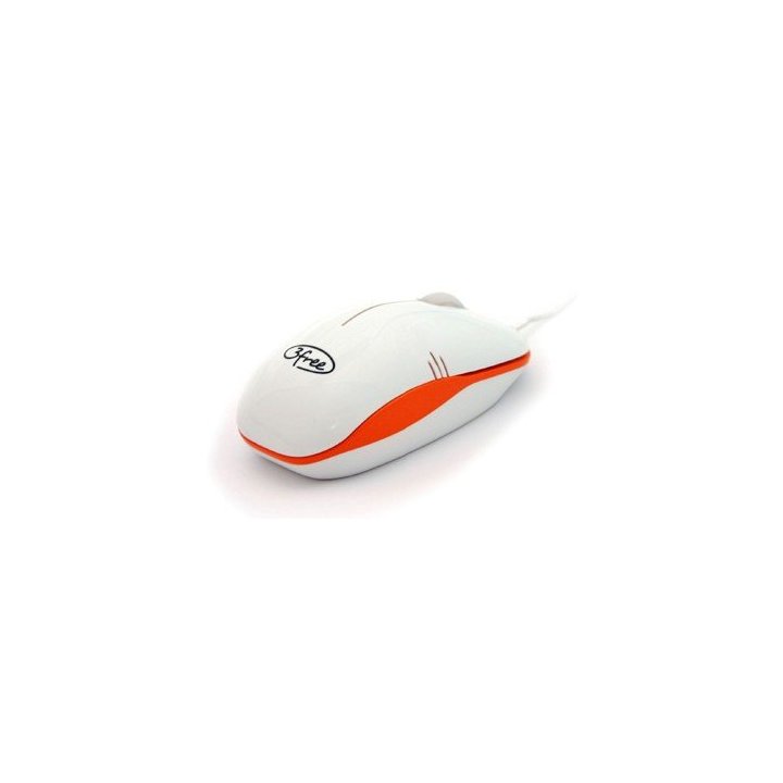 Mouse 3free Mcm101 wo Dise¥o Blanco Naranja