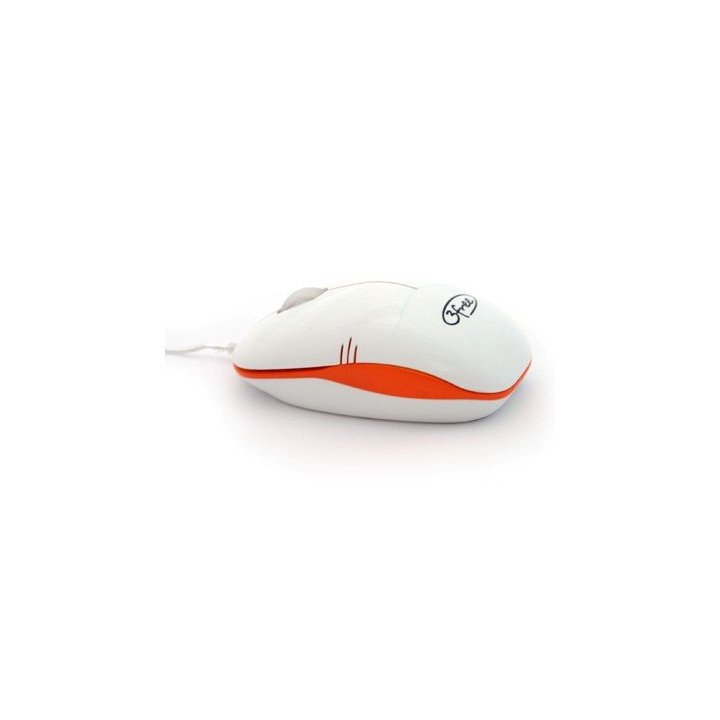 Mouse 3free Mcm101 wo Dise¥o Blanco Naranja