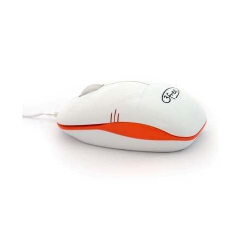 Mouse 3free Mcm101 wo Dise¥o Blanco Naranja