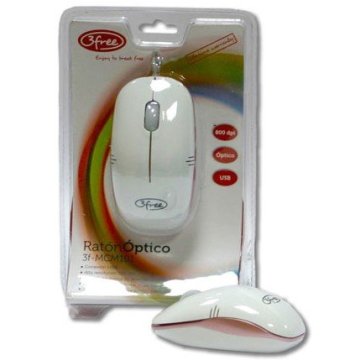Mouse 3free Mcm101 wp Dise¥o Blanco Rosa
