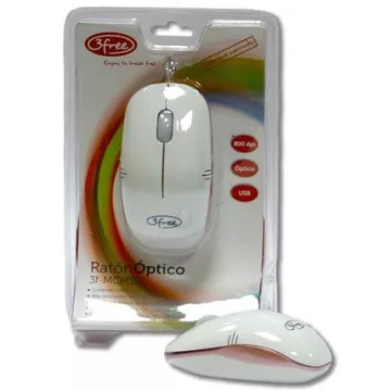 Mouse 3free Mcm101 wp Dise¥o Blanco Rosa