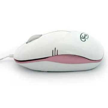 Mouse 3free Mcm101 wp Dise¥o Blanco Rosa 2