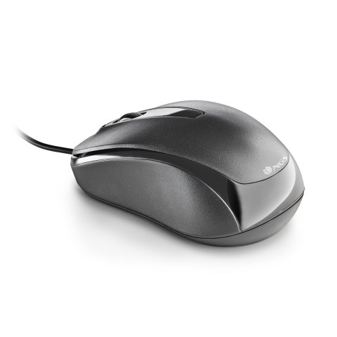 Mouse Ngs Easy Delta Black Optico Con Cable