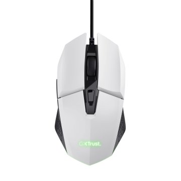 Mouse Trust Gaming Rgb Gxt 109w Felox 25066 Color Blanco Iluminacion Led 6 Botones Cable 150cm 2