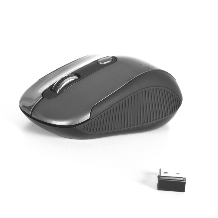 Mouse Ngs Wireless Haze 800 1600dpi 2.4ghz Nano Receptor Usb Color Gris negro