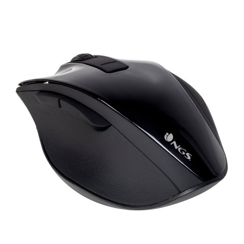 Mouse Ngs Wireless Bow Black 1200dpi 2.4ghz Nano Receptor Usb Color Negro