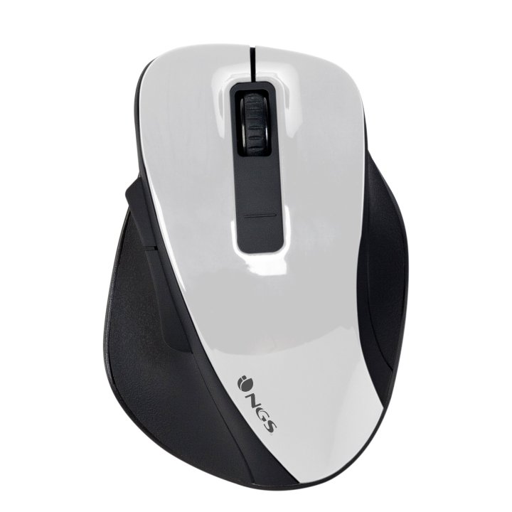 Mouse Ngs Wireless Bow White 1200dpi 2.4ghz Nano Receptor Usb Color Blanco