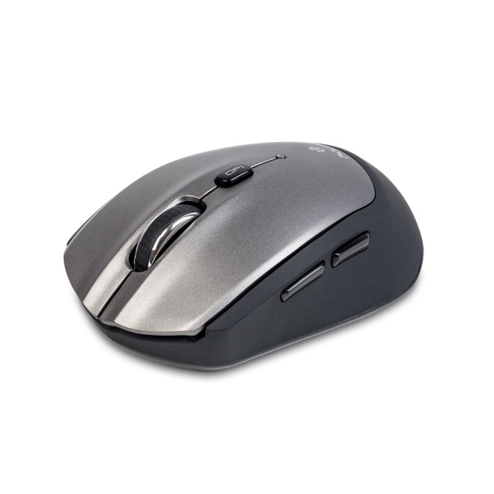 Mouse Ngs Wireless Y Bluetooth Frizz 1000 1600 Dpi Con 5 Botones Color Plata negro