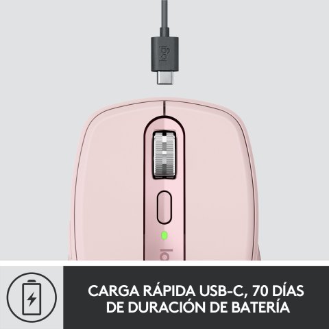 Mouse Logitech Wireless Y Bluetooth Anywhere 3 2.4ghz Unifying Y Bluetooth (3 Dispositivos Simultaneos) Rosa P n  910-005990