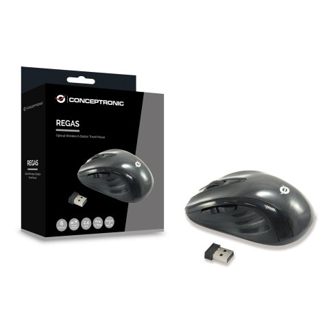 Mouse Conceptronic Wireless 5btrvwl Optico 2.4ghz Dise¥o Travel 5 Botones C08-269