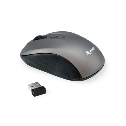 Mouse Equip Wireless Mini Life Optico 4 Botones Scroll Gris 1600dpi