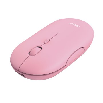 Mouse Trust Wireless Puck Recargable- Ultrafino - Botones Silenciosos- 800 1200 1600dpi - Receptor Micro Usb Color Rosa 24125 2