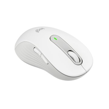 Mouse Logitech Wireless Signature M650 L Para Zurdos Color Blanco Crudo P n  910-006240