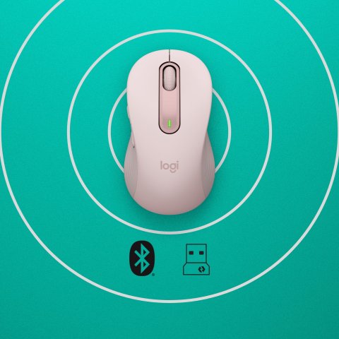 Mouse Logitech Wireless Signature M650 L Color Rosa P n  910-006237