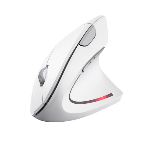Mouse Trust Wireless Ergo Verto Vertical 800-1600dpi Blanco 25132