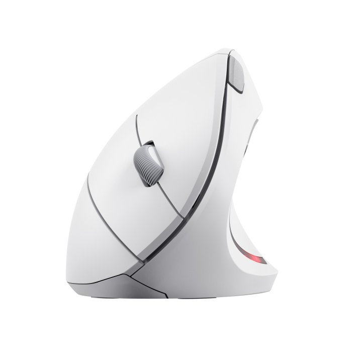 Mouse Trust Wireless Ergo Verto Vertical 800-1600dpi Blanco 25132