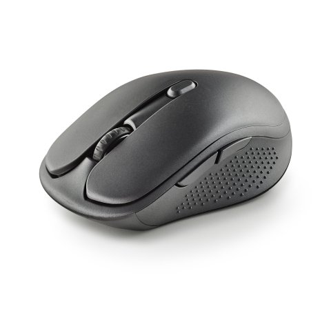Mouse Ngs Wireless Evo Rust Black Recargable Con Teclas Silenciosas Negro