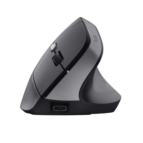 Mouse Trust Wireless Ergo Bayo Ii 25145 Rf 2.4 Ghz Dpi Ajustable 800-2400ppp 6 Botones Carga Usb-c