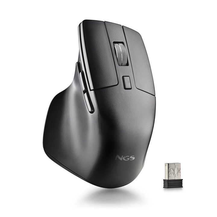 Mouse Ngs Wireless Multimodo Hit-rb Recargable Con Teclas Silenciosas 