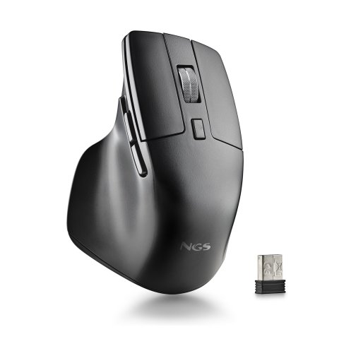 Mouse Ngs Wireless Multimodo Hit-rb Recargable Con Teclas Silenciosas 