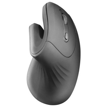 Mouse Mars Gaming Wireless Ergo Mmwergopro Negro 3200 Dpi Switches Mecanicos Huano 2.4 Ghz Diseño Vertical