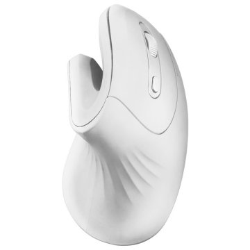 Mouse Mars Gaming Wireless Ergo Mmwergoprow Blanco 3200 Dpi Switches Mecanicos Huano 2.4 Ghz Diseño Vertical
