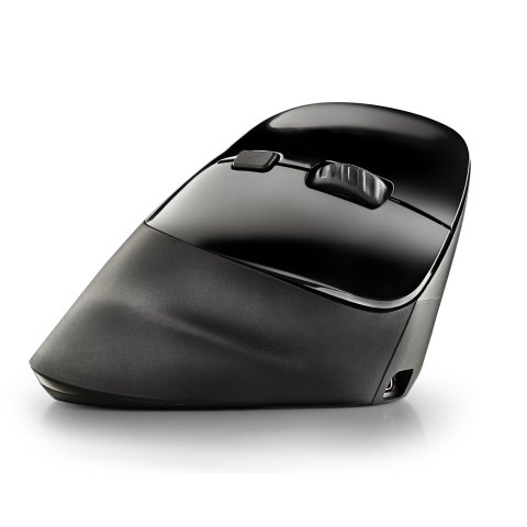 Mouse Ngs Wireless Ergo Evo Moksha Color Negro Recargable Usb-c 2400 Dpi Botones Silenciosos