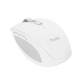 Mouse Trust Wireless Y Bluetooth Ozaa 24933 Blanco Recargable- Sensor Optico - 6 Botones - 800 1600 3200dpi - Receptor Usb-a  2