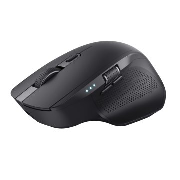 Mouse Trust Wireless Y Bluetooth Ozaa+ 24820 Negro Multidespositivo Recargable- Sensor Optico - 6 Botones - 800 1600 3200dpi  2