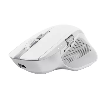Mouse Trust Wireless Y Bluetooth Ozaa+ 24935 Blanco Multidespositivo Recargable- Sensor Optico - 6 Botones - 800 1600 3200dpi