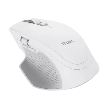 Mouse Trust Wireless Y Bluetooth Ozaa+ 24935 Blanco Multidespositivo Recargable- Sensor Optico - 6 Botones - 800 1600 3200dpi 2