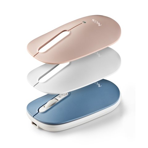 Mouse Ngs Wireless Y Bluetooth Shell Rb 1600dpi Nano Receptor Usb 3 Dispositivos 3 Carcasas De Colores Magenticas