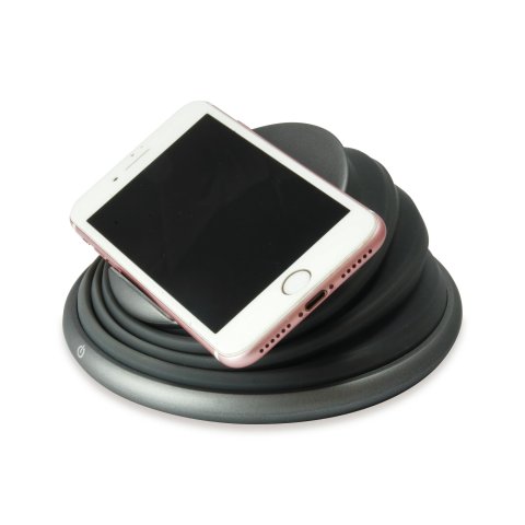 Cargador Inalambrico Conceptronic Gorgon02g Qi 10w Soporte Plegable De Silicio Color Gris