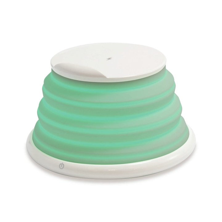 Cargador Inalambrico Conceptronic Gorgon02w Qi 10w Soporte Plegable De Silicio Color Blanco