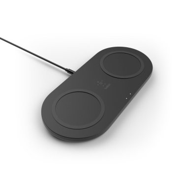 Base De Carga Inalámbrica Doble Belkin Wiz008vfbk 15w Boost Charge Color Negro 2
