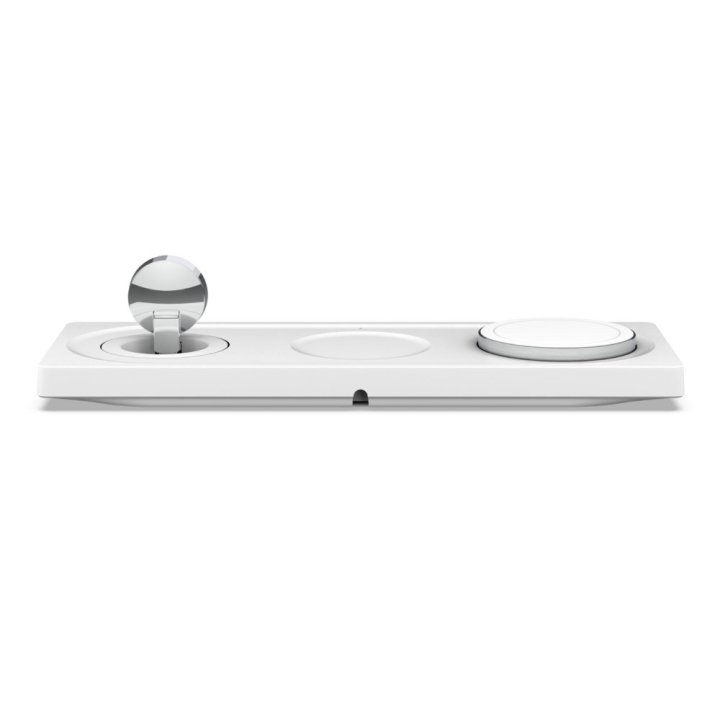 Base De Carga Inalambrica Belkin Wiz016vfwh Magsafe 3 En 1 Apple Iphone Airpods Watch Blanco