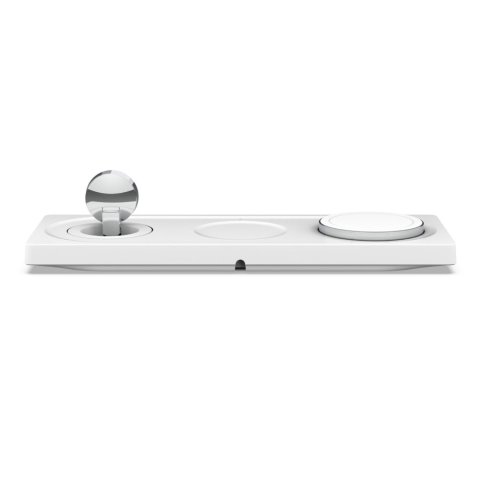 Base De Carga Inalambrica Belkin Wiz016vfwh Magsafe 3 En 1 Apple Iphone Airpods Watch Blanco