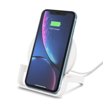 Cargador Inalambrico Belkin Wib001vfwh Charge 10w Blanco Con Soporte Para El Movil