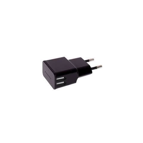 Cargador De Pared Nortess Kit 5 Unidades Usb 2.4a 2 Puertos 5v Color Negro