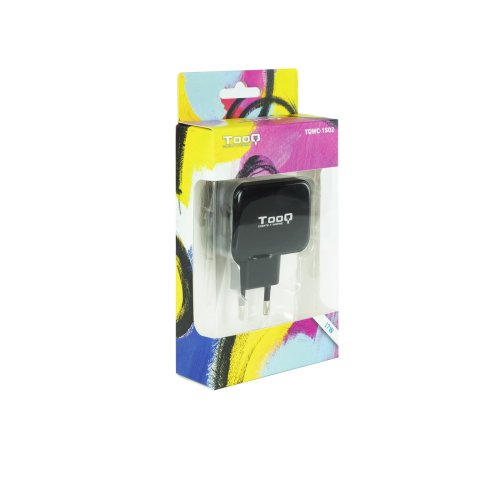 Cargador De Pared Tooq Tqwc-1s02 2xusb 3.4 A(total) Ai-tech Color Negro
