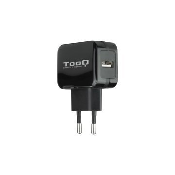 Cargador De Pared Tooq Tqwc-1s01 Usb 2,4a, Negro