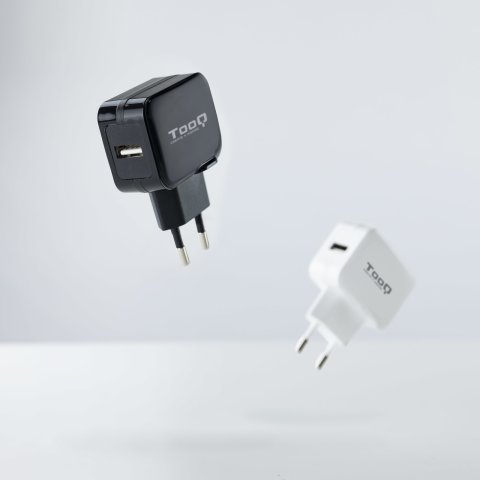 Cargador De Pared Tooq Tqwc-1s01 Usb 2,4a, Negro