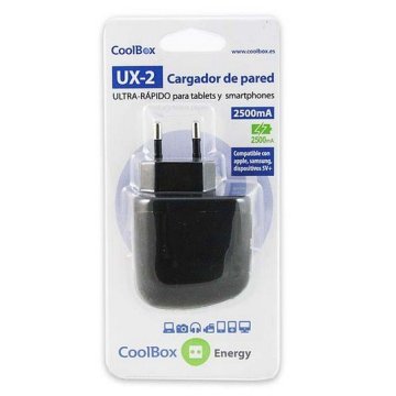 Cargador De Pared Coolbox 2xusb 2500ma 2