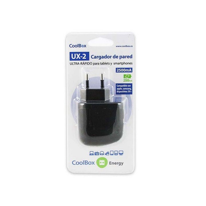 Cargador De Pared Coolbox 2xusb 2500ma