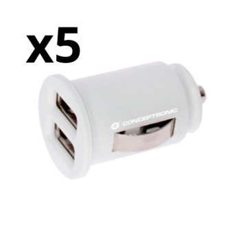 Kit 5 Unidades Cargador Nortess 2.4a 2 Puertos Usb 5v...