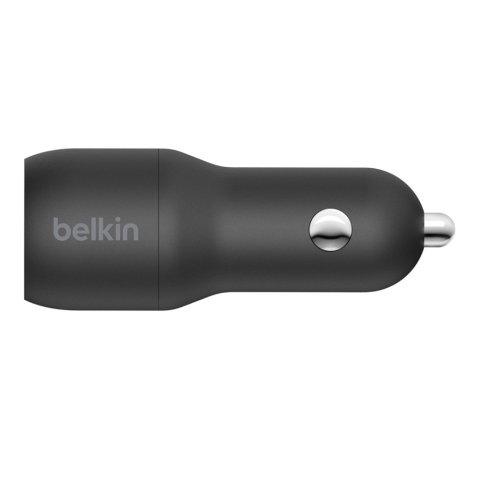 Cargador De Coche Belkin Ccb001btbk Doble Usb-a 24w (12w X2) Color Negro